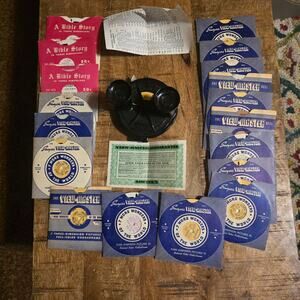 Vintage 1950's Sayer view master with 18 films